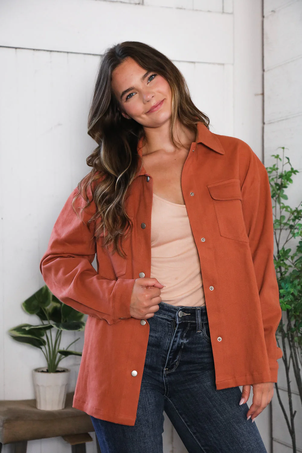 Peaceful Threads Burnt Orange Jacket (Open Pack)