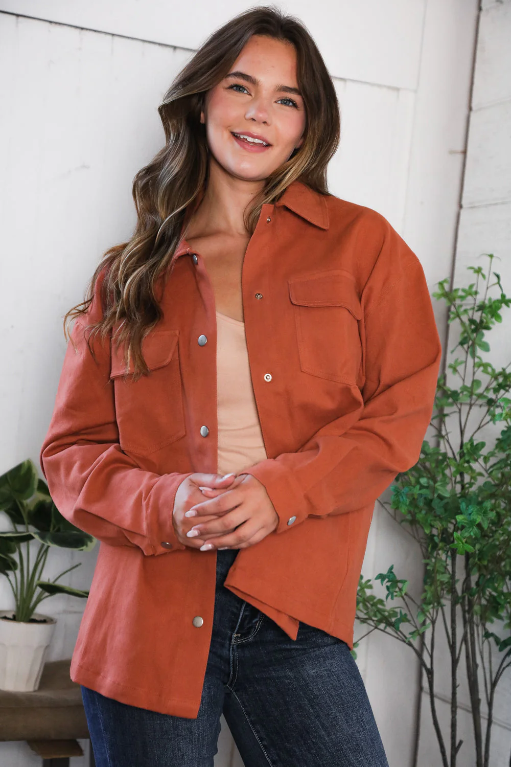Peaceful Threads Burnt Orange Jacket (Open Pack)
