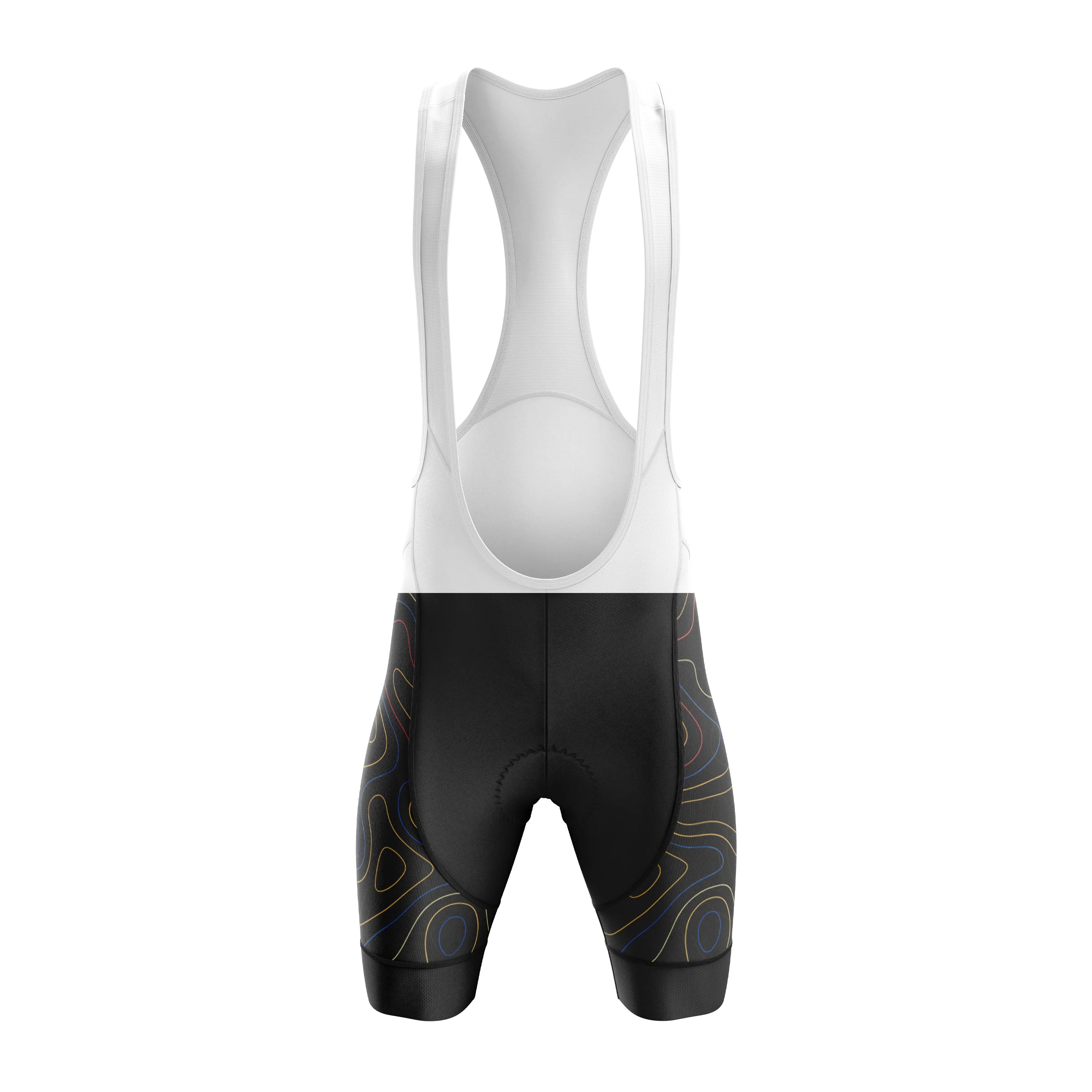 Black Swirls Cycling Bib Shorts