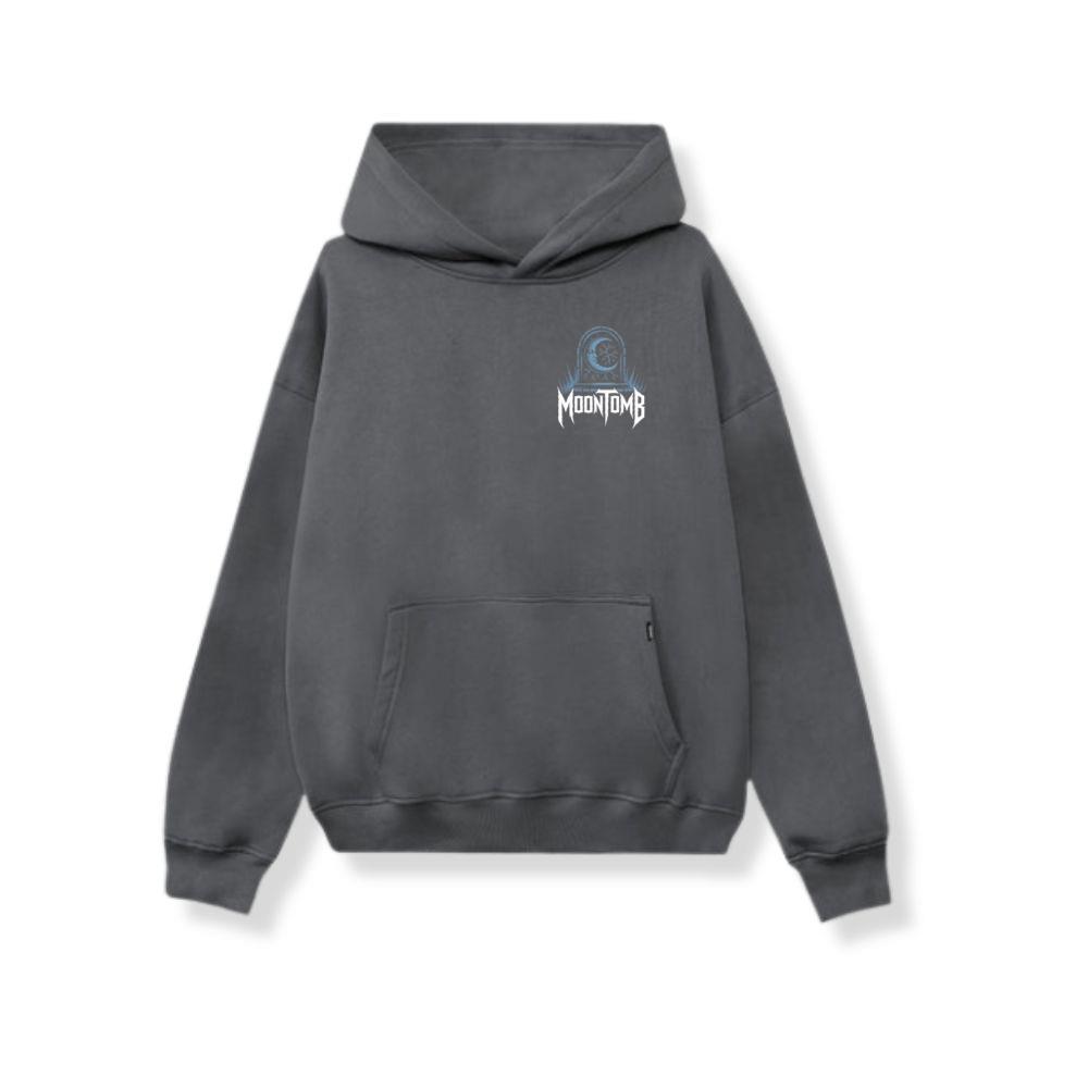 Moontomb Skull Grave Horror Graphic Hoodie