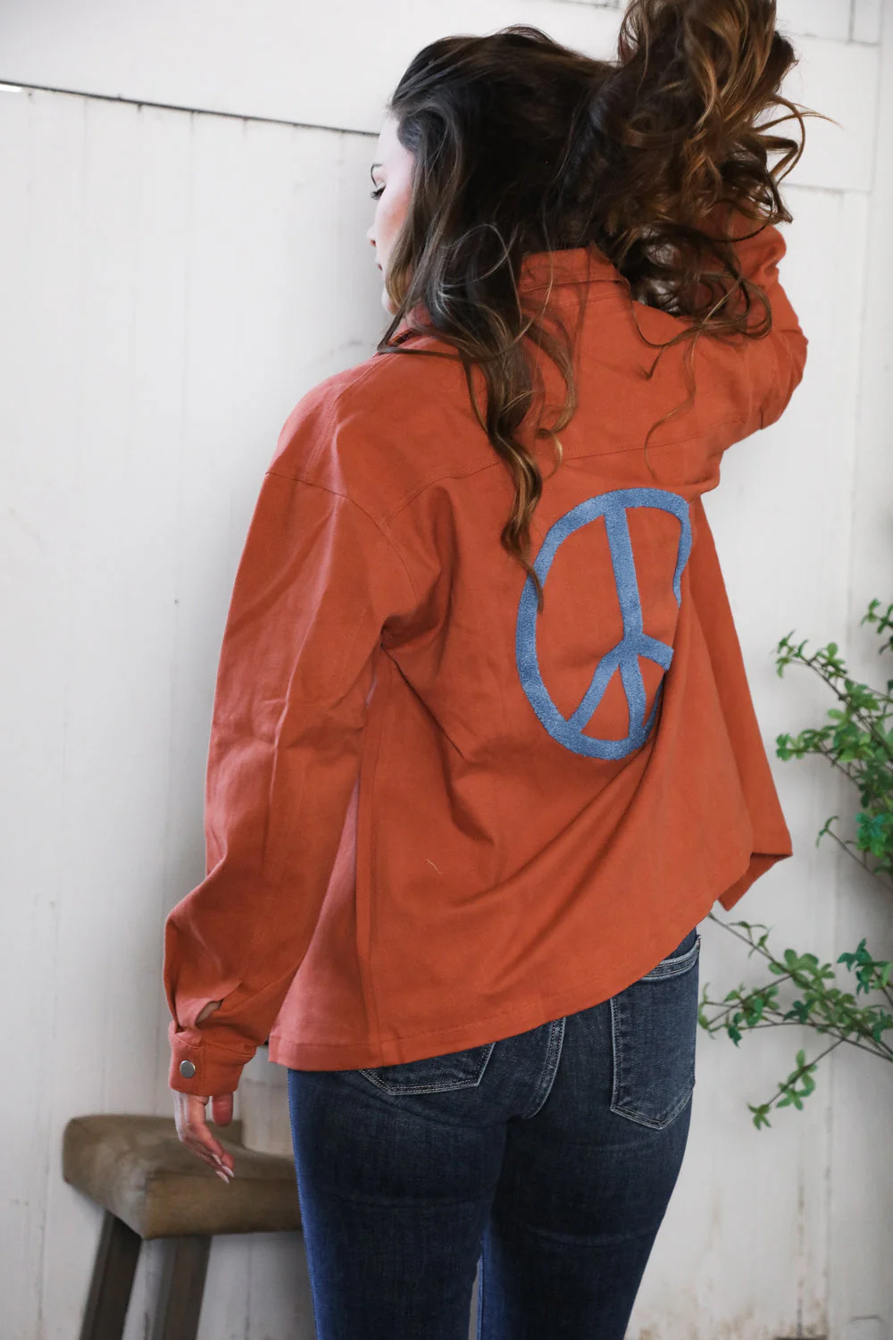 Peaceful Threads Burnt Orange Jacket (Open Pack)