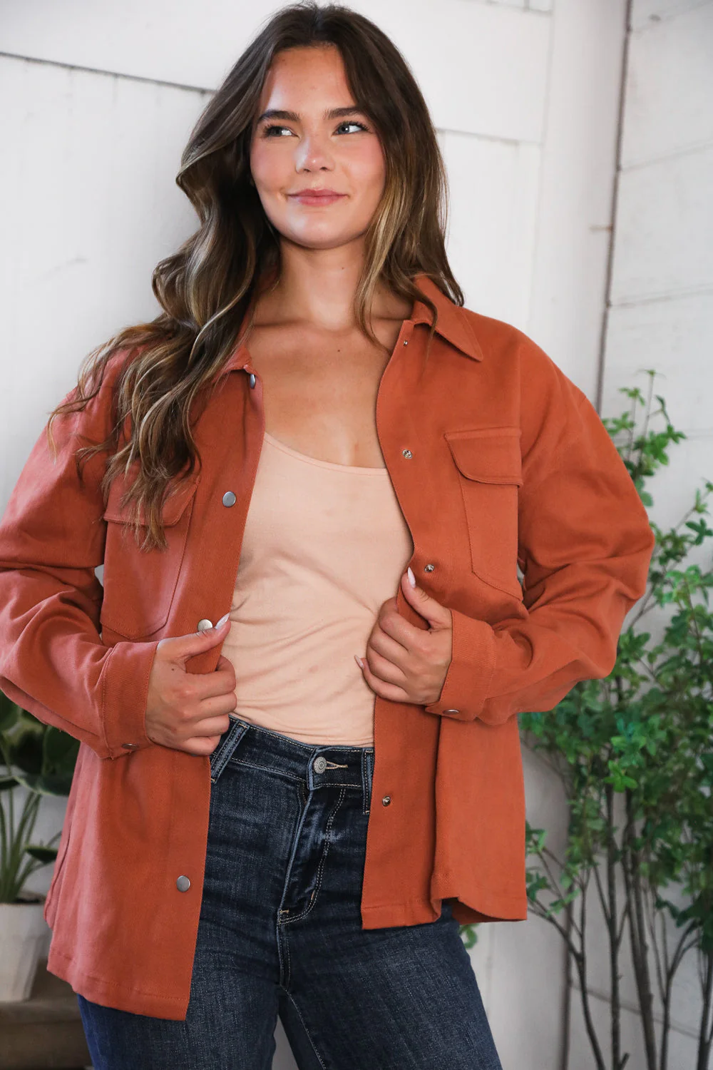 Peaceful Threads Burnt Orange Jacket (Open Pack)