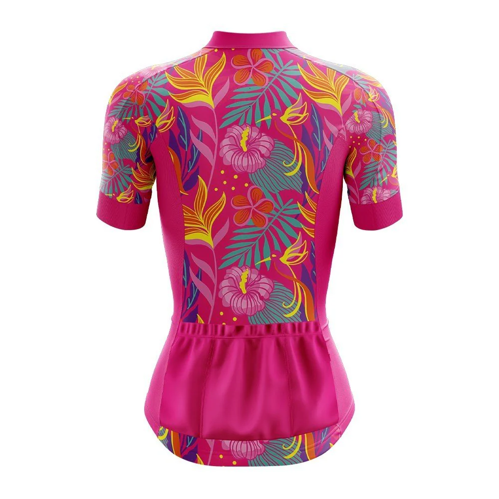 Polynesian Petal Pursuit Womens Cycling Jersey