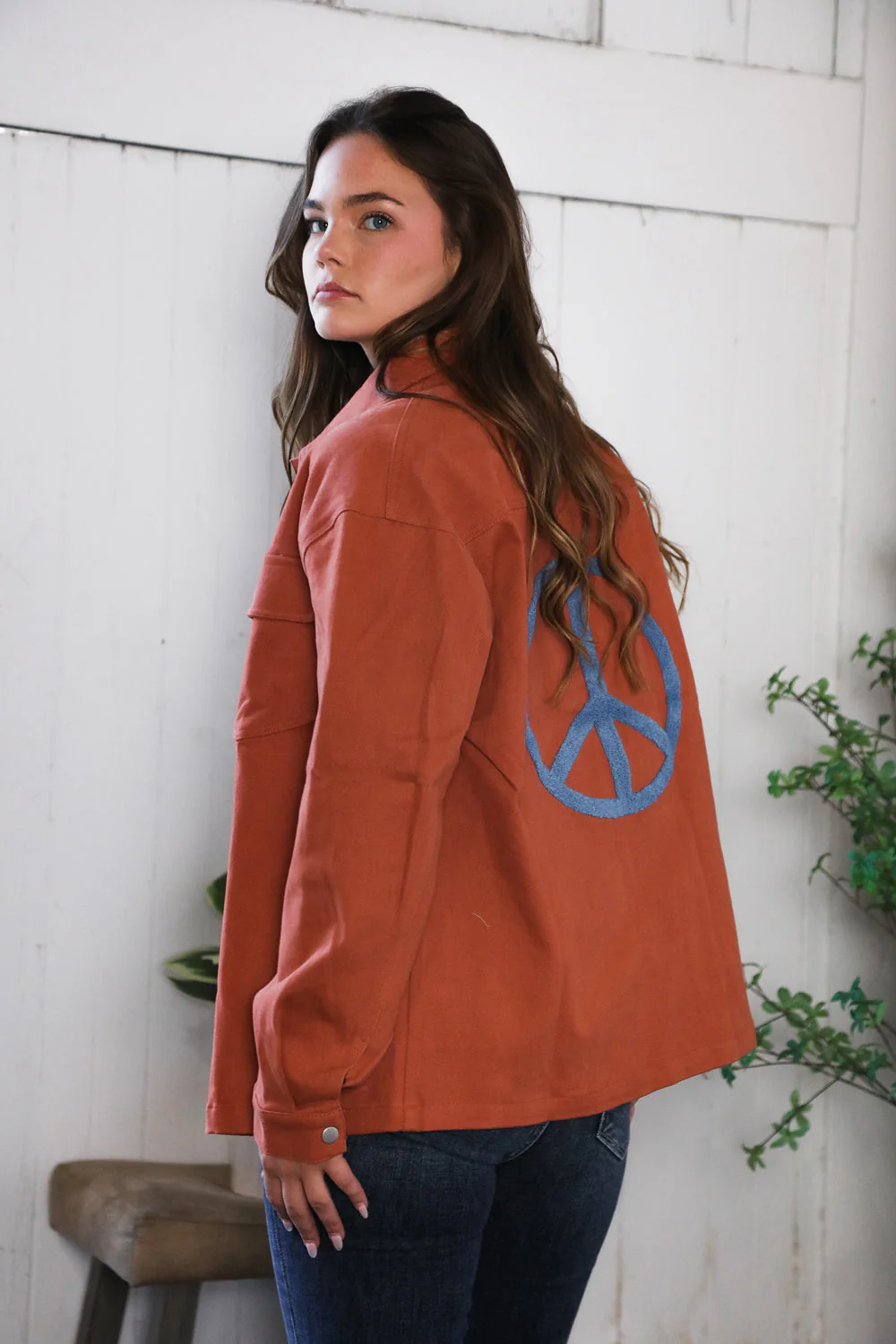 Peaceful Threads Burnt Orange Jacket (Open Pack)