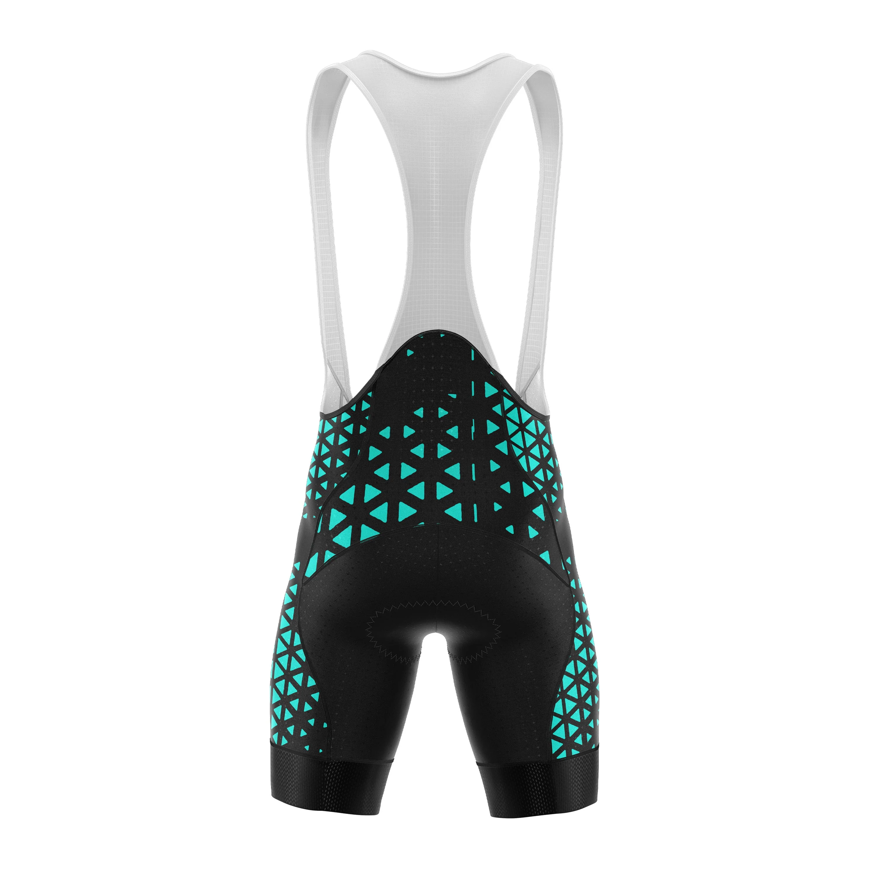 Turquoise Pie Cycling Bib Shorts