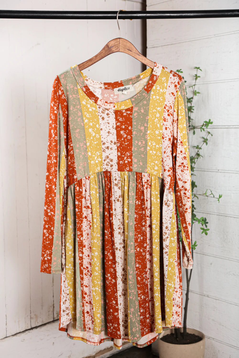 Autumn Petit Floral Color Block Dress