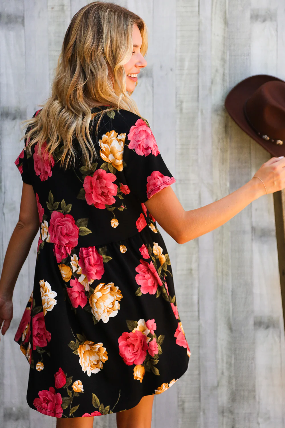 Black Floral Dress