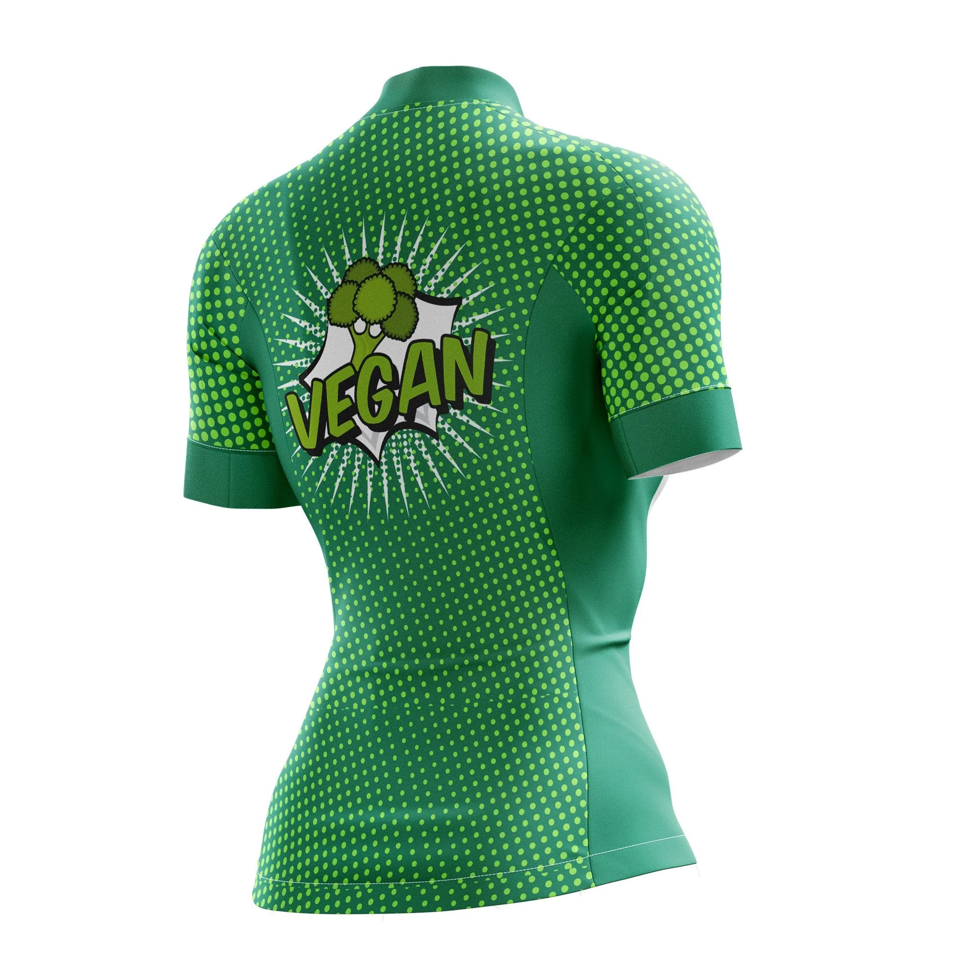 Vegan Pop Art Female Cycling Jersey