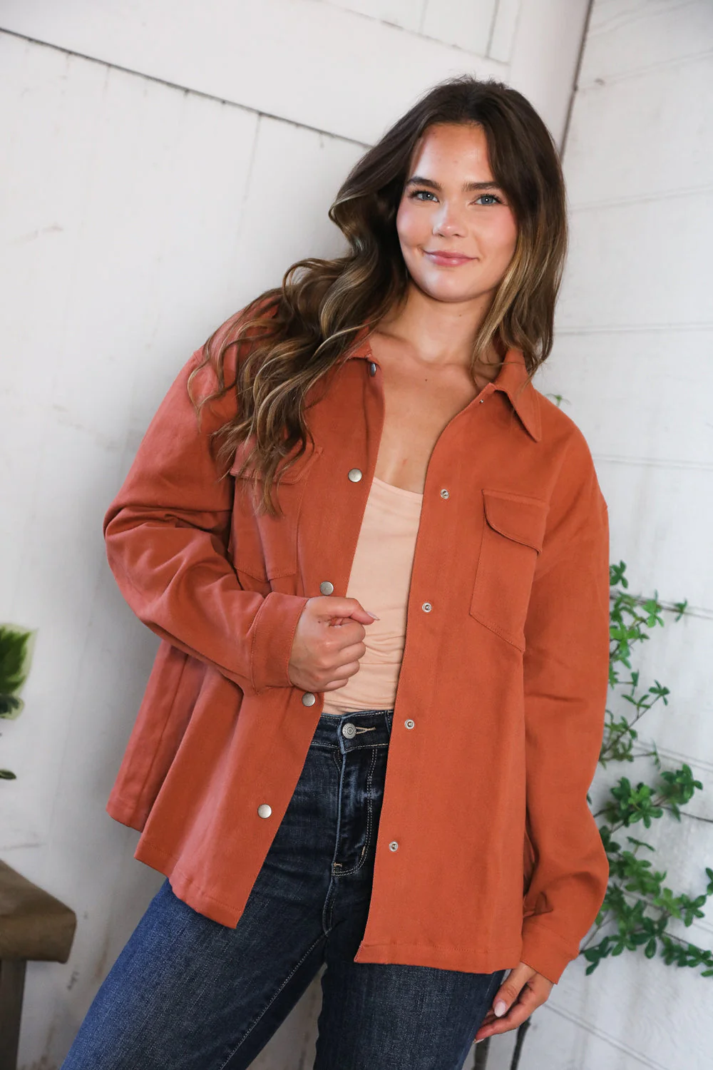 Peaceful Threads Burnt Orange Jacket (Open Pack)