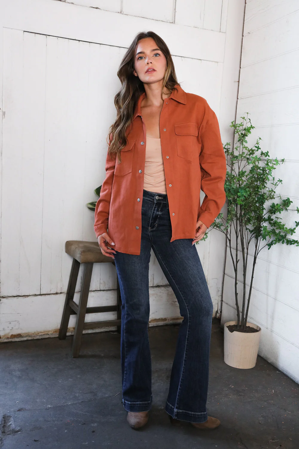 Peaceful Threads Burnt Orange Jacket (Open Pack)