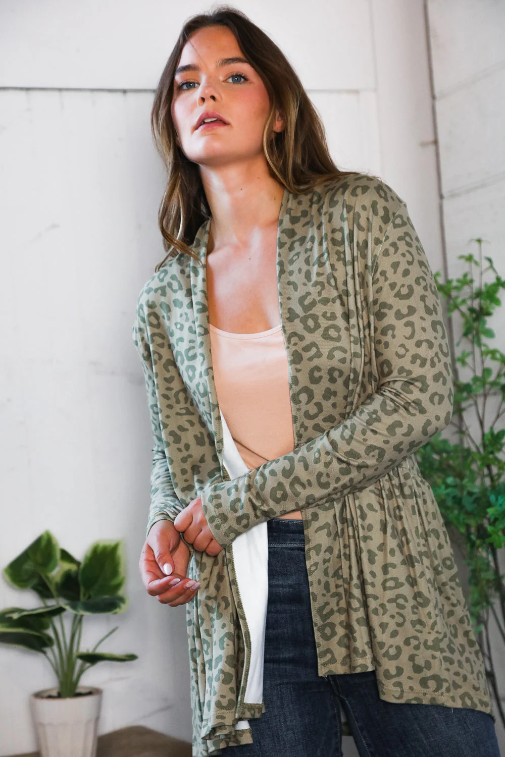 Prowl Around Peplum Open Cardigan (Open Pack)