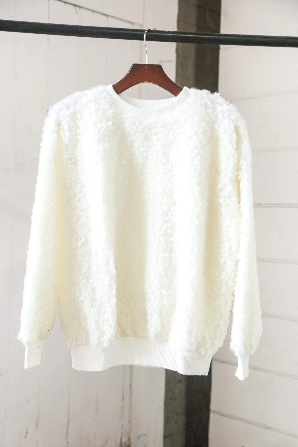 Ivory Sherpa Sweater