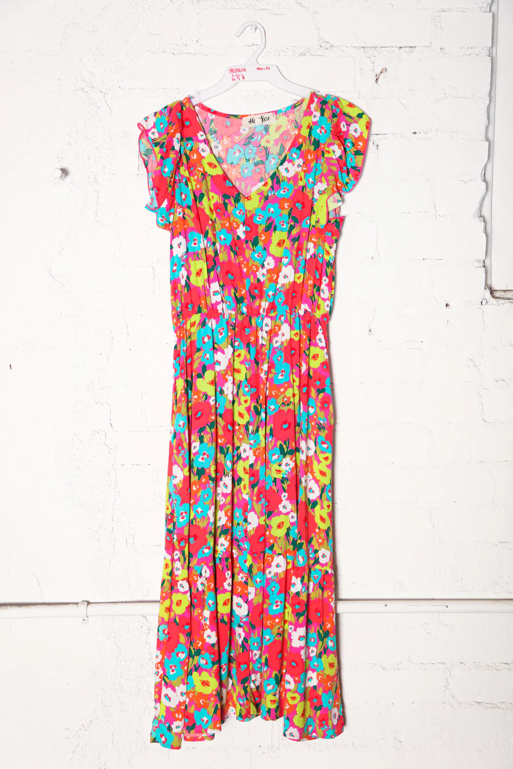 Fuchsia Floral Print Dress