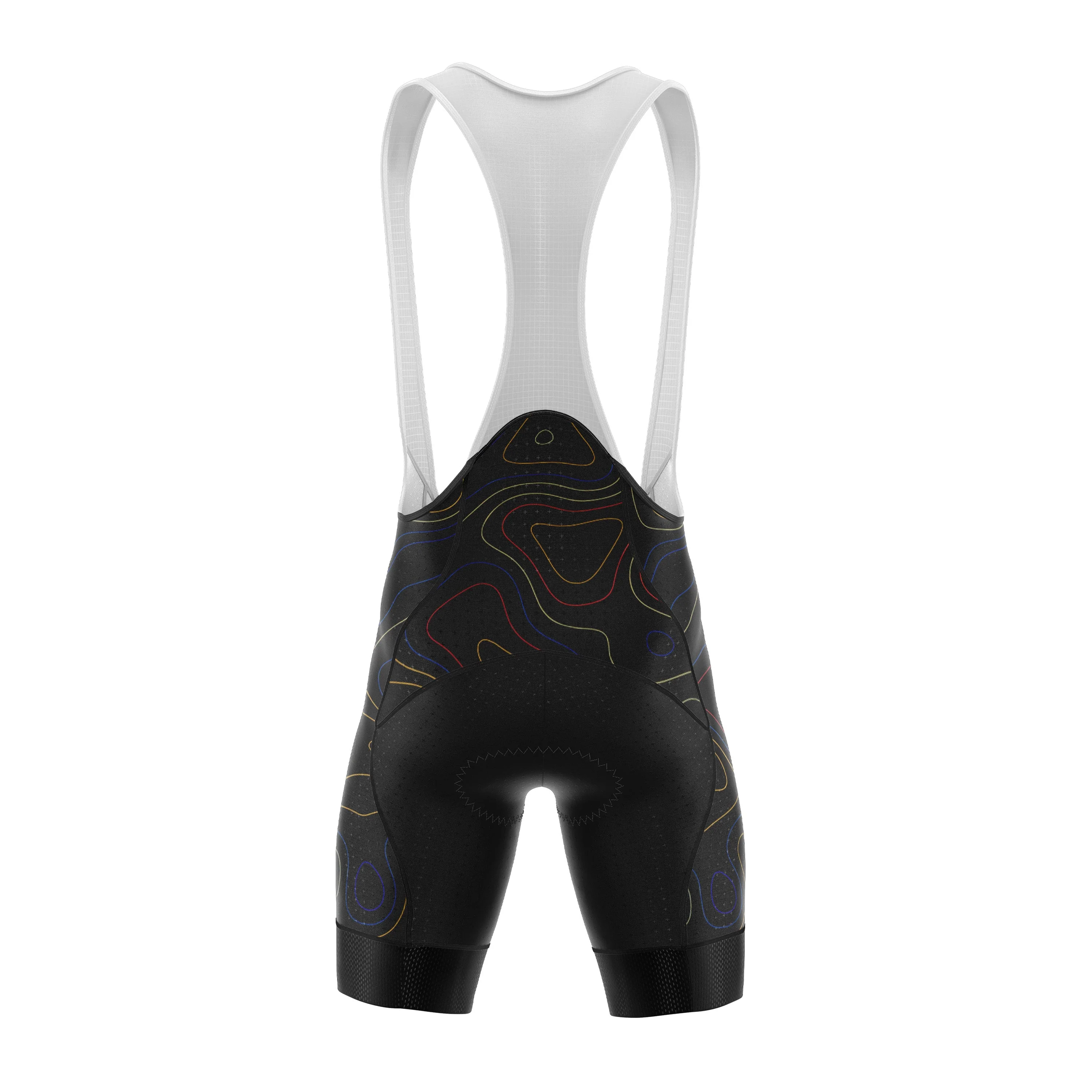 Black Swirls Cycling Bib Shorts