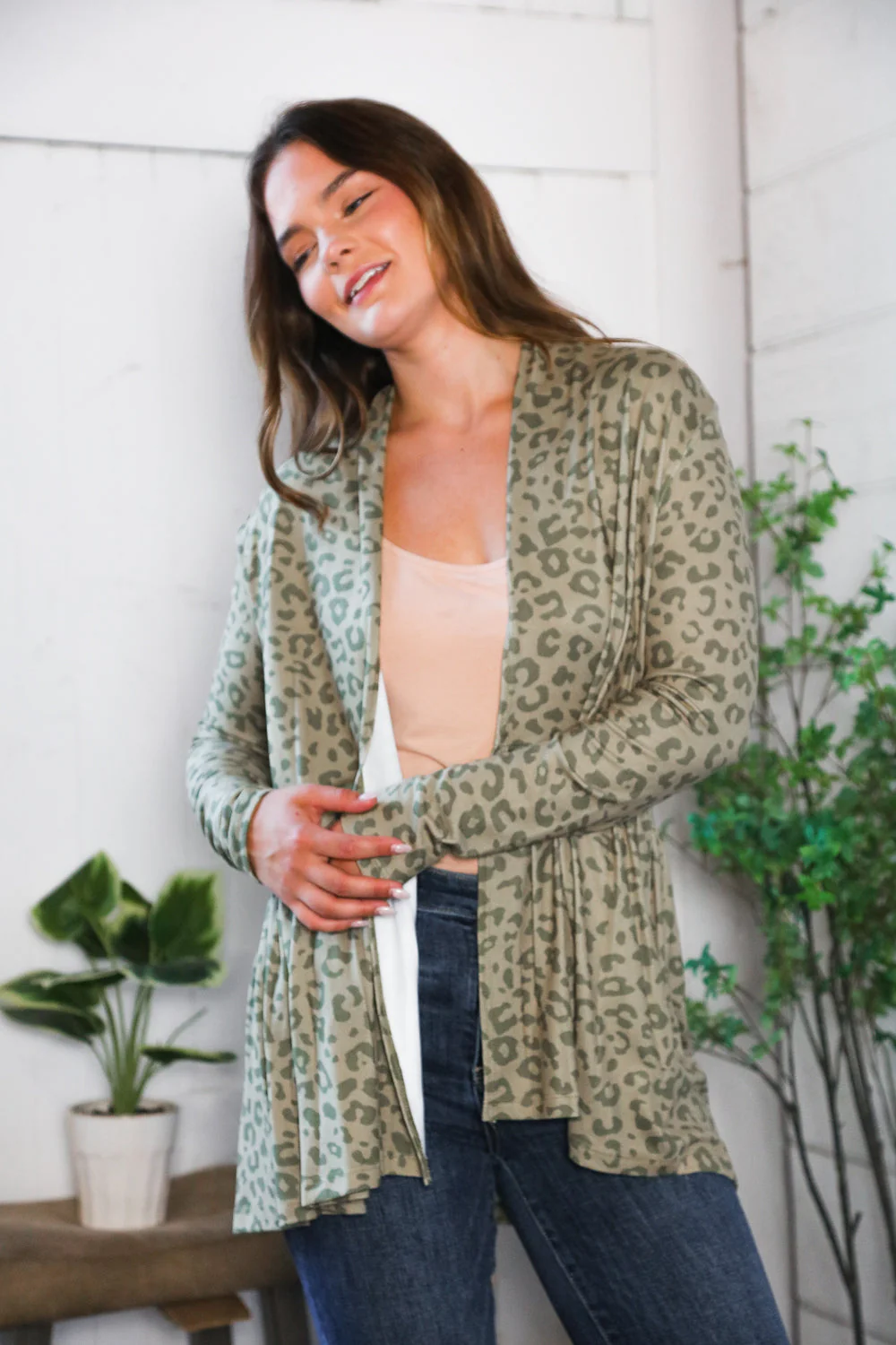 Prowl Around Peplum Open Cardigan (Open Pack)