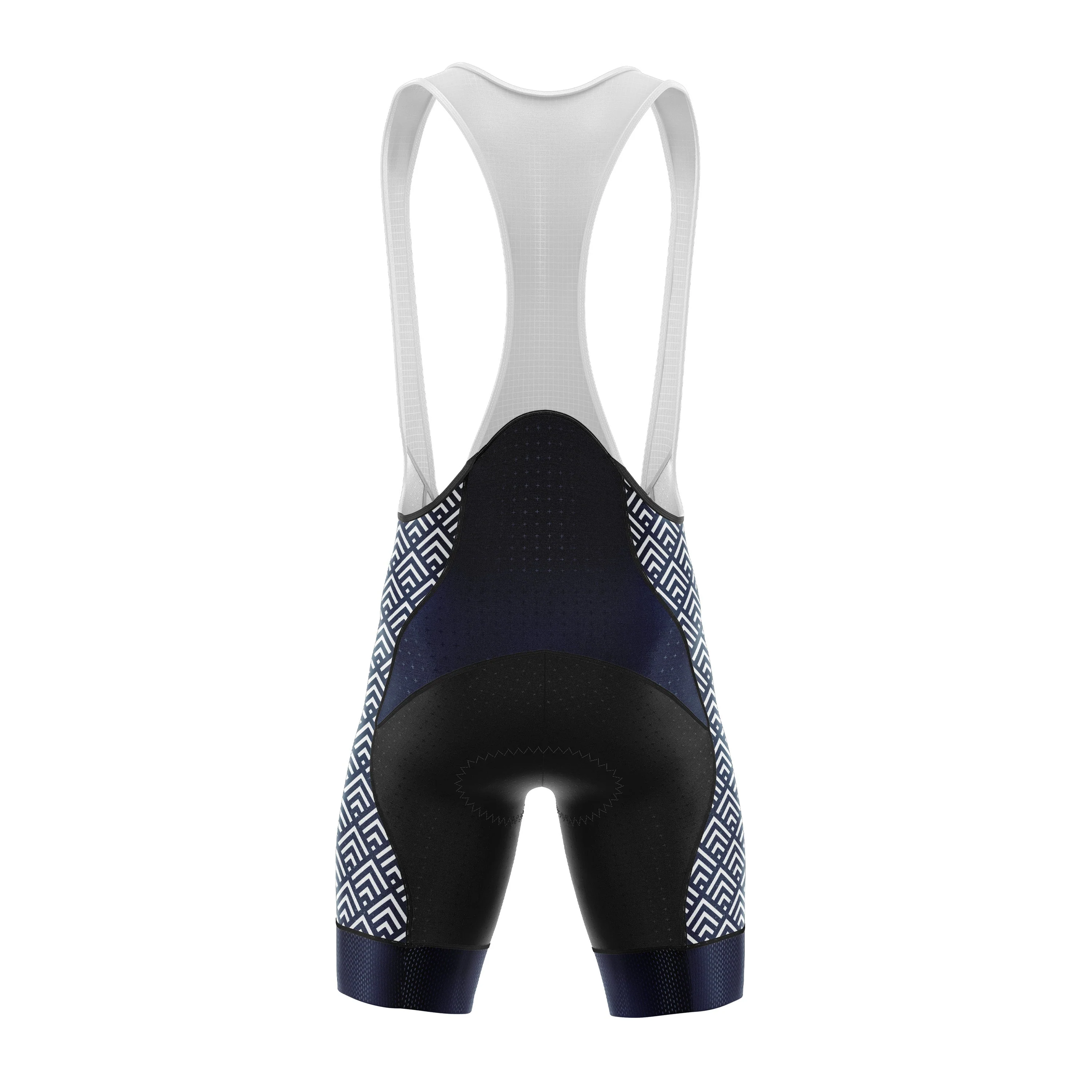Blue Tiles Cycling Bib Shorts