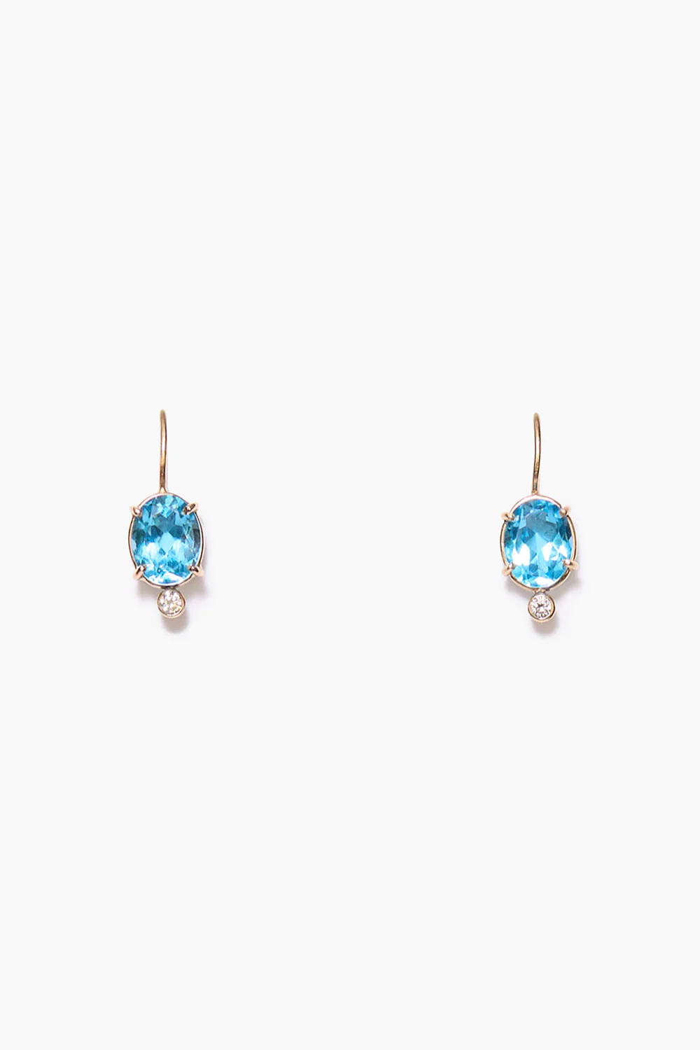 Mini Chapel Earrings Blue Topaz