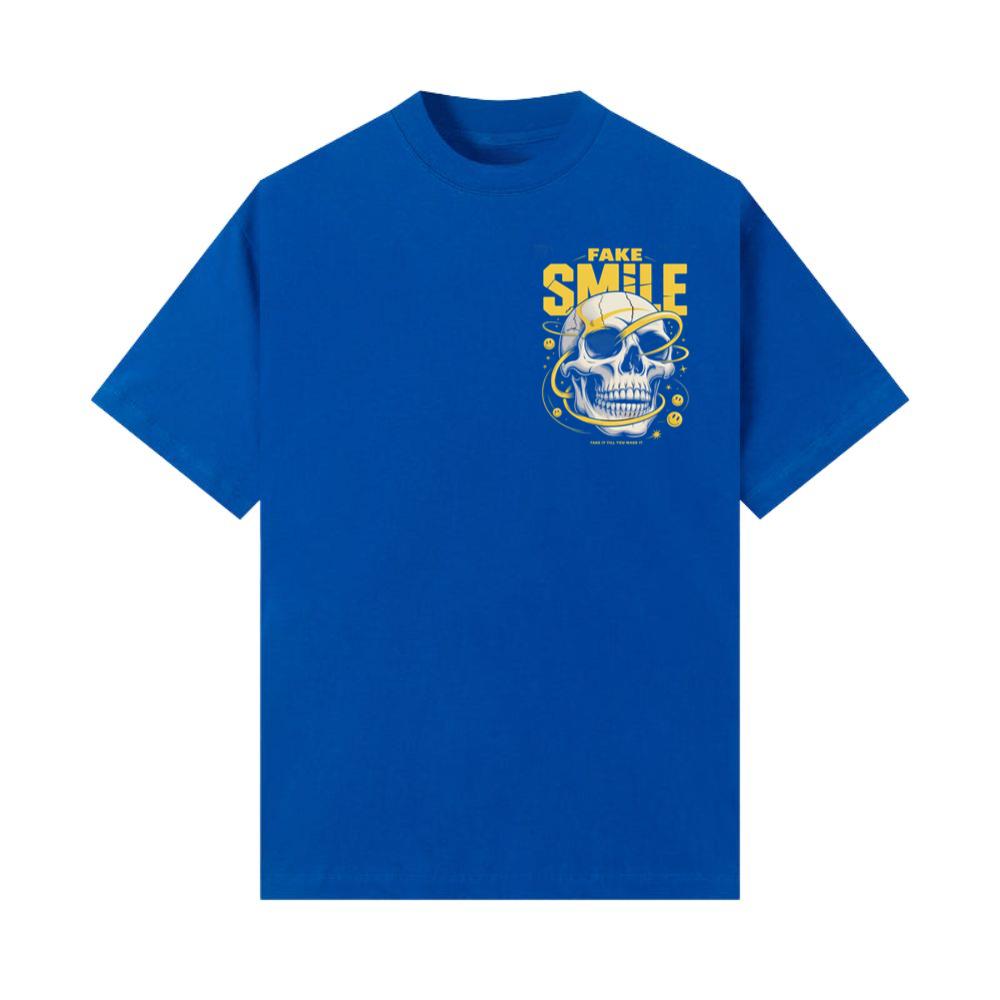 Fake Smile Skull Graffiti Streetwear Design T-Shirts