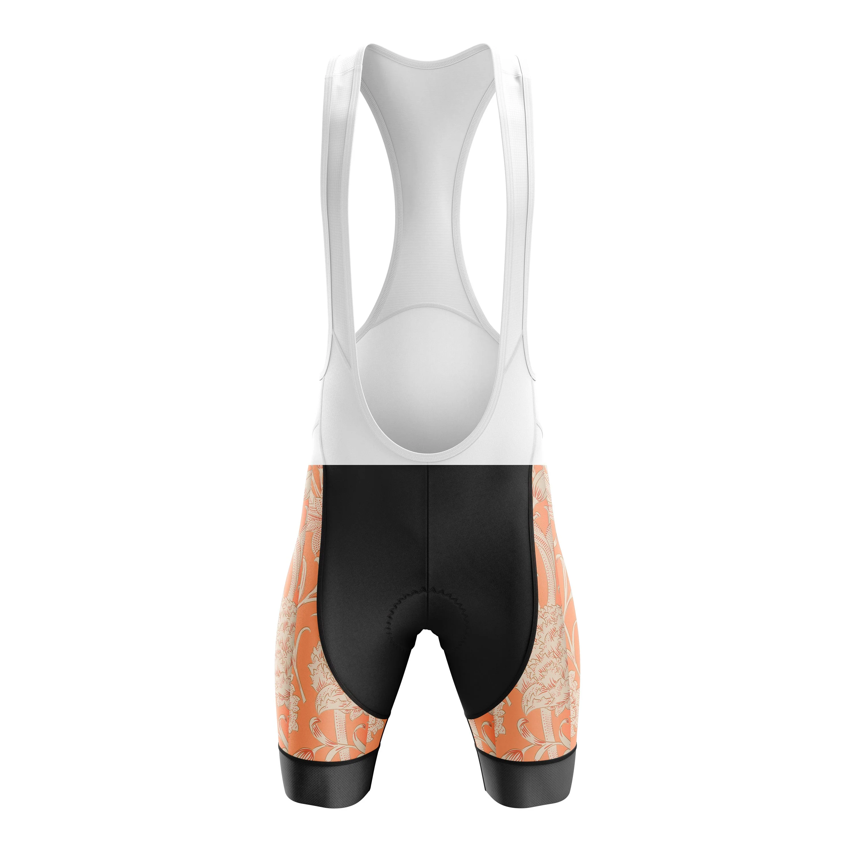 Orange Lotus Cycling Bib Shorts