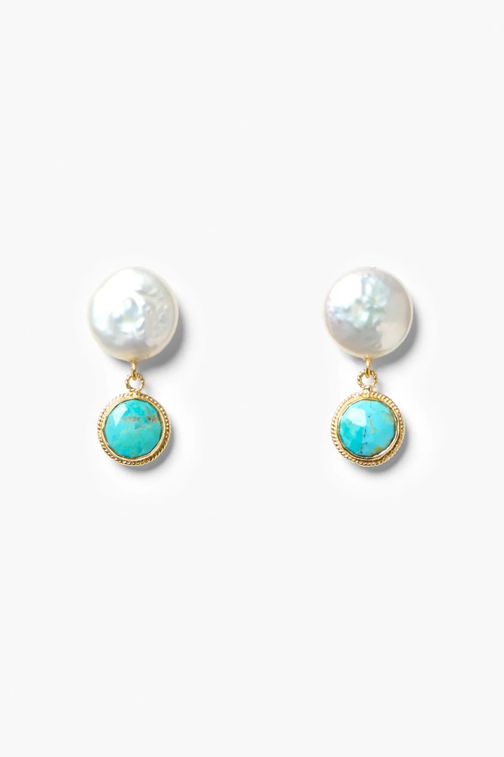 Sydney Coin Earrings Turquoise