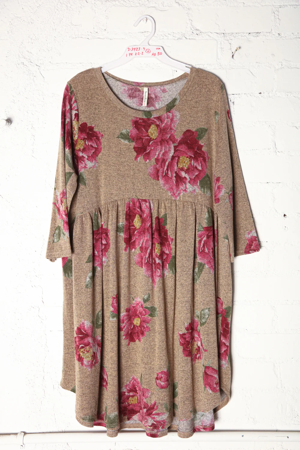 Plus Floral Babydoll Dress