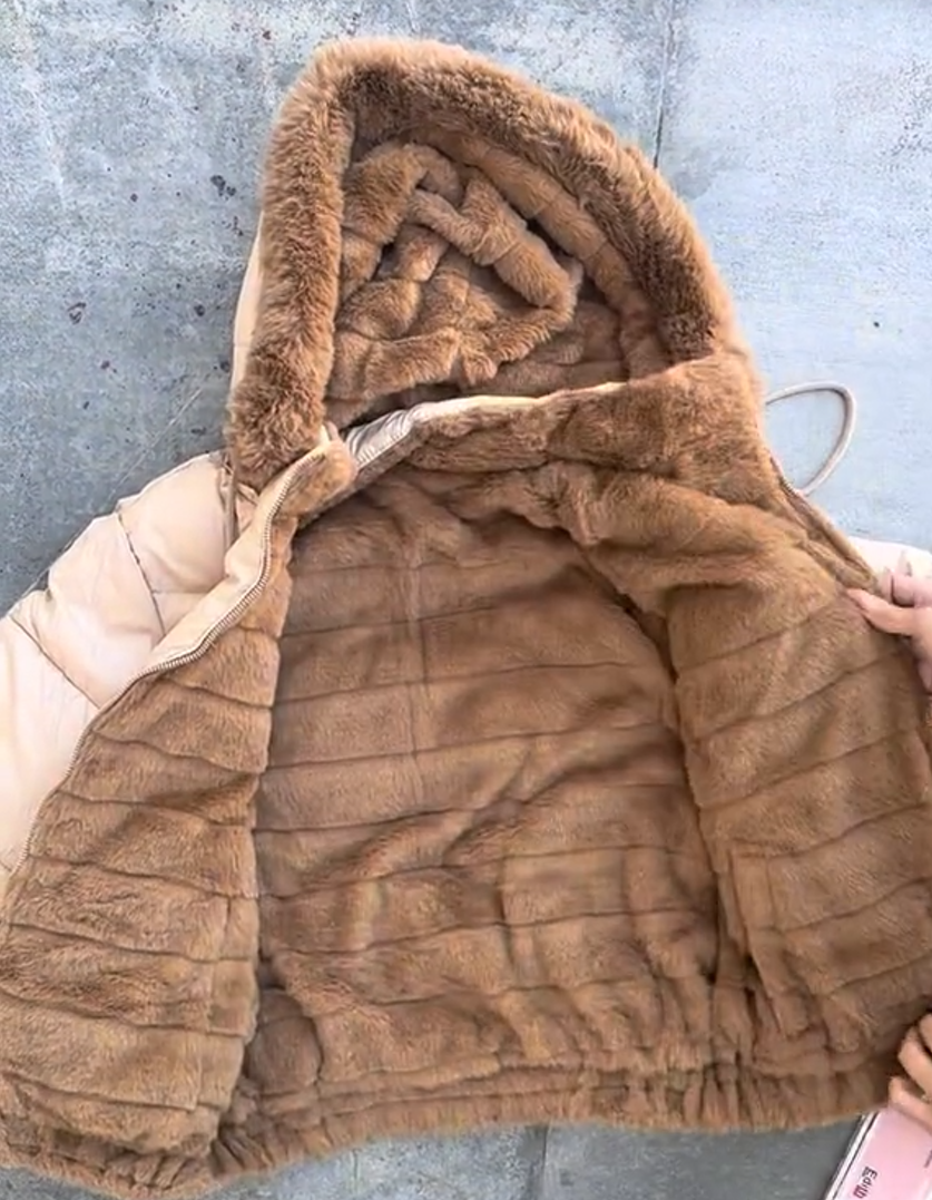 Women's Reversible Puffer Jacket - Two Face.