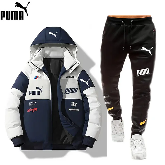 PUMA® 2025 nowy garnitur męski (marynarka dwuczęściowa + spodnie)