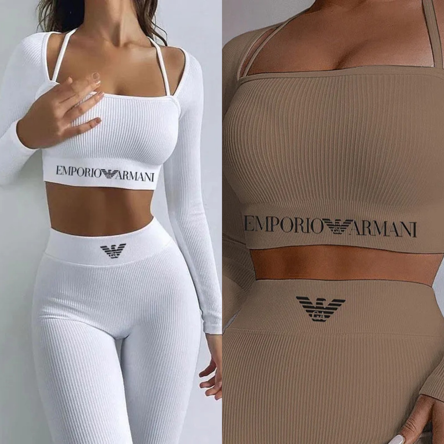 Armani nowa damska dzianinowa odzież sportowa