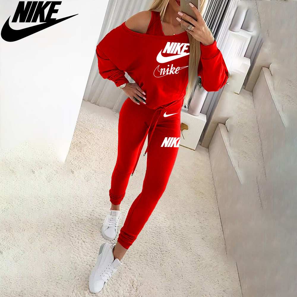 Nike 2025 Wiosna Cienki Bawełniany Modny Sportowy Kombinezon