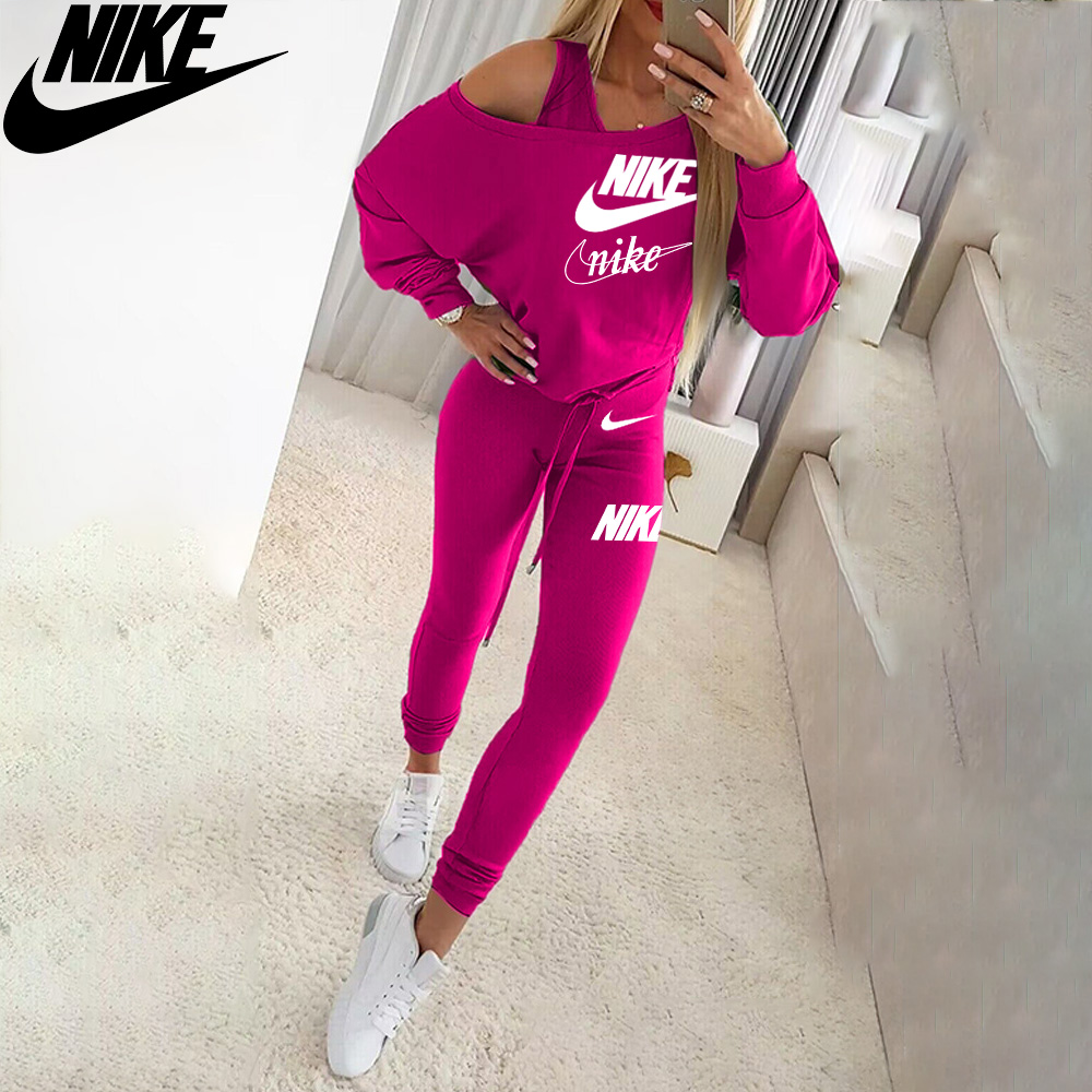 Nike 2025 Wiosna Cienki Bawełniany Modny Sportowy Kombinezon