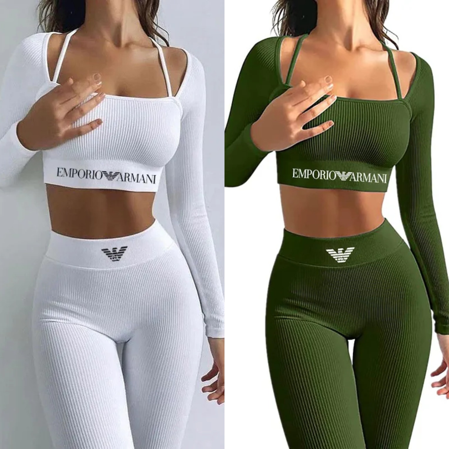 Armani nowa damska dzianinowa odzież sportowa