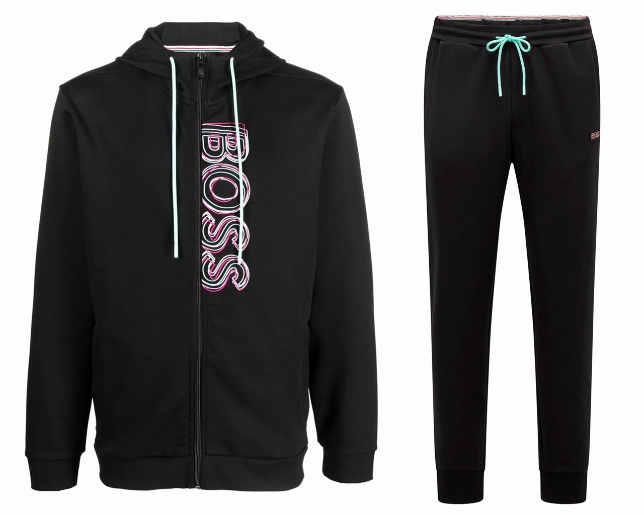 50471880 Saggy 1 Hadiko 1 Hooded Tracksuit Black