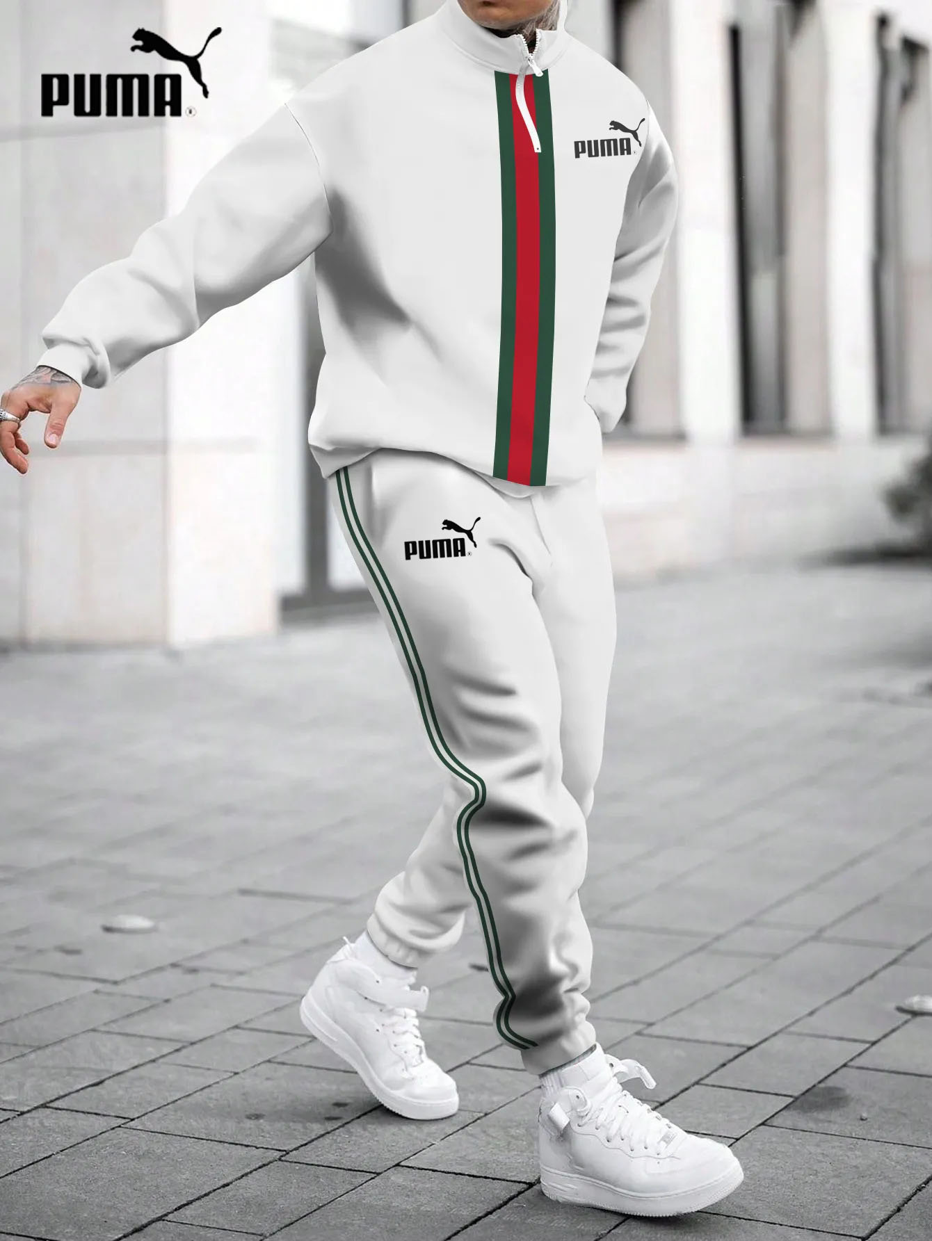 PUMA 2025 - nowa, modna kurtka i spodnie na jesień, wygodne i ciepłe (oferta ograniczona czasowo - kup jeden, a drugi dostaniesz gratis)