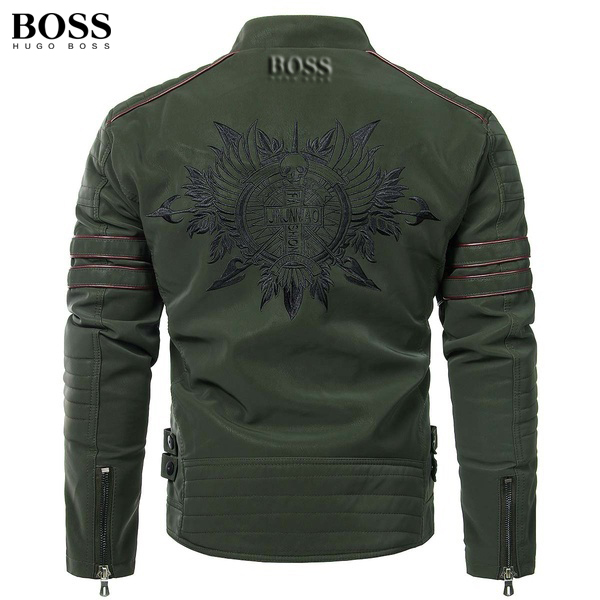 Men’s main  embroidered leather jackets, best-selling leather