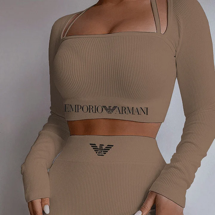 Armani nowa damska dzianinowa odzież sportowa