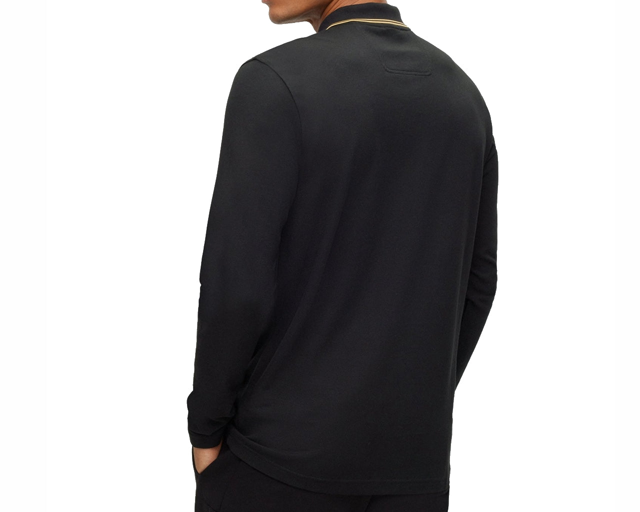 Pleesy 4 50475649 Long Sleeved Polo Shirt Black