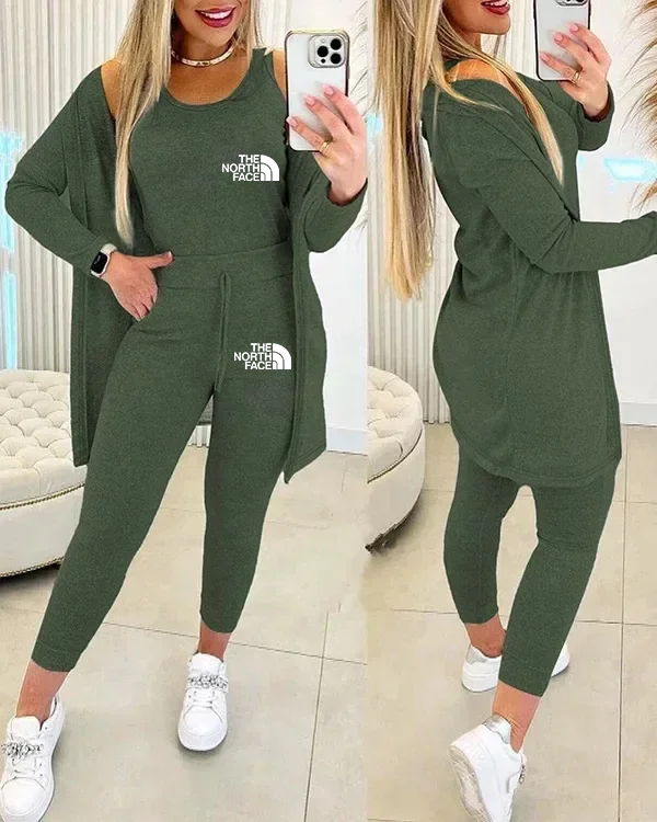 New Women's Clothing 3-Piece Set (Jacket + Vest + Pants)