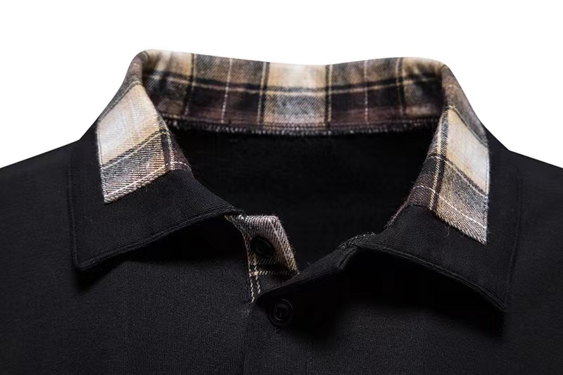 Men's Casual Long Sleeve Polo Shirt