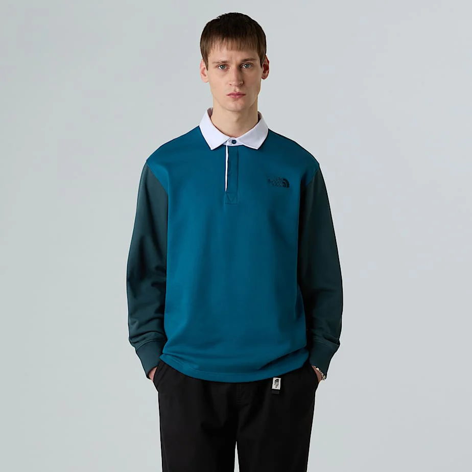 Men's Colourblock Relaxed Rugby Shirt