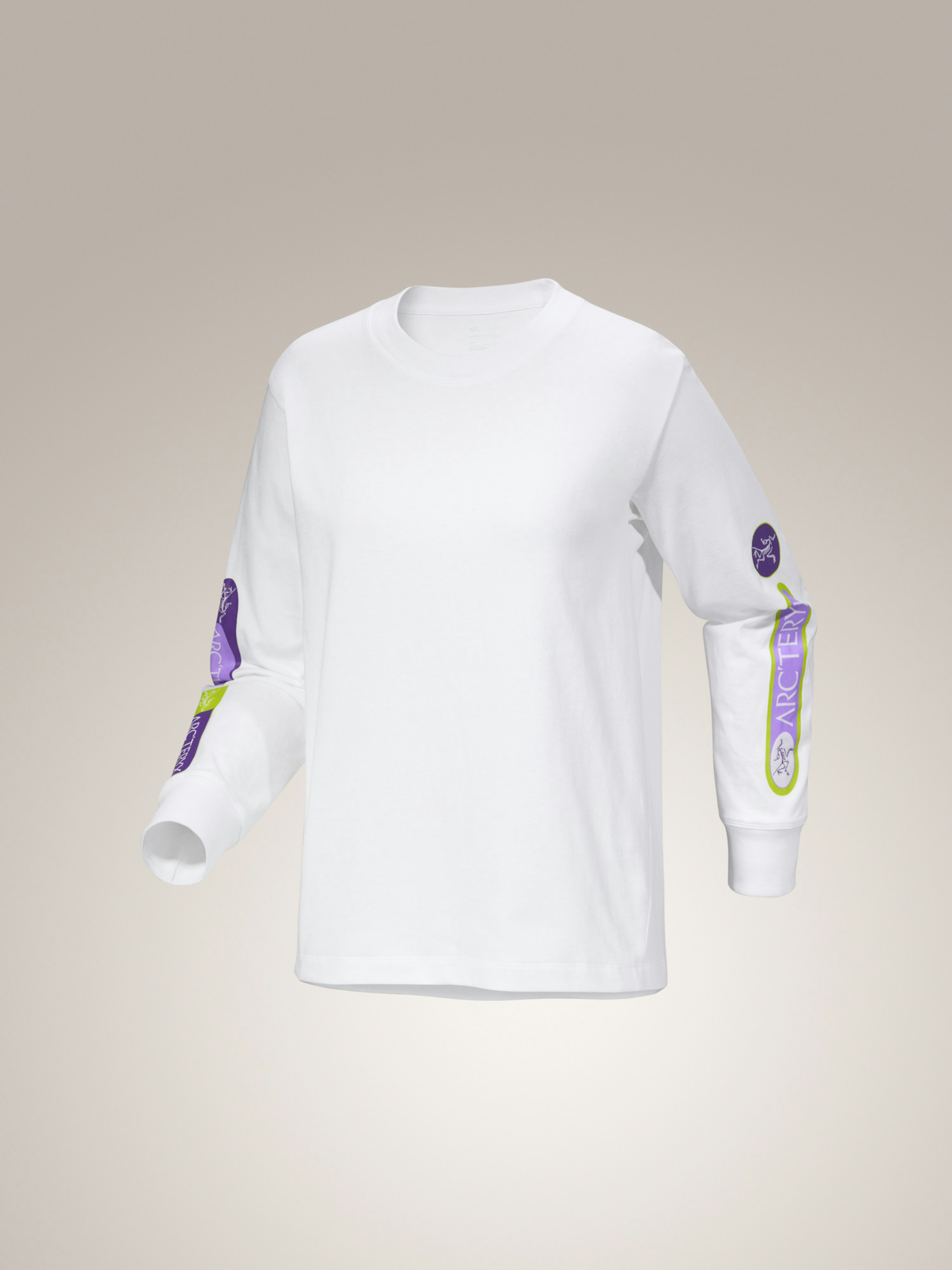 Kragg Cotton Sticker Crew Shirt LS Women's