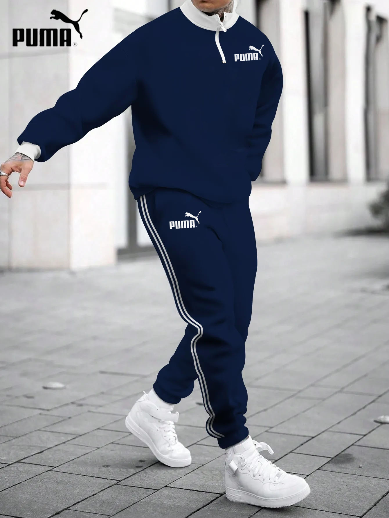 PUMA 2025 - nowa, modna kurtka i spodnie na jesień, wygodne i ciepłe (oferta ograniczona czasowo - kup jeden, a drugi dostaniesz gratis)