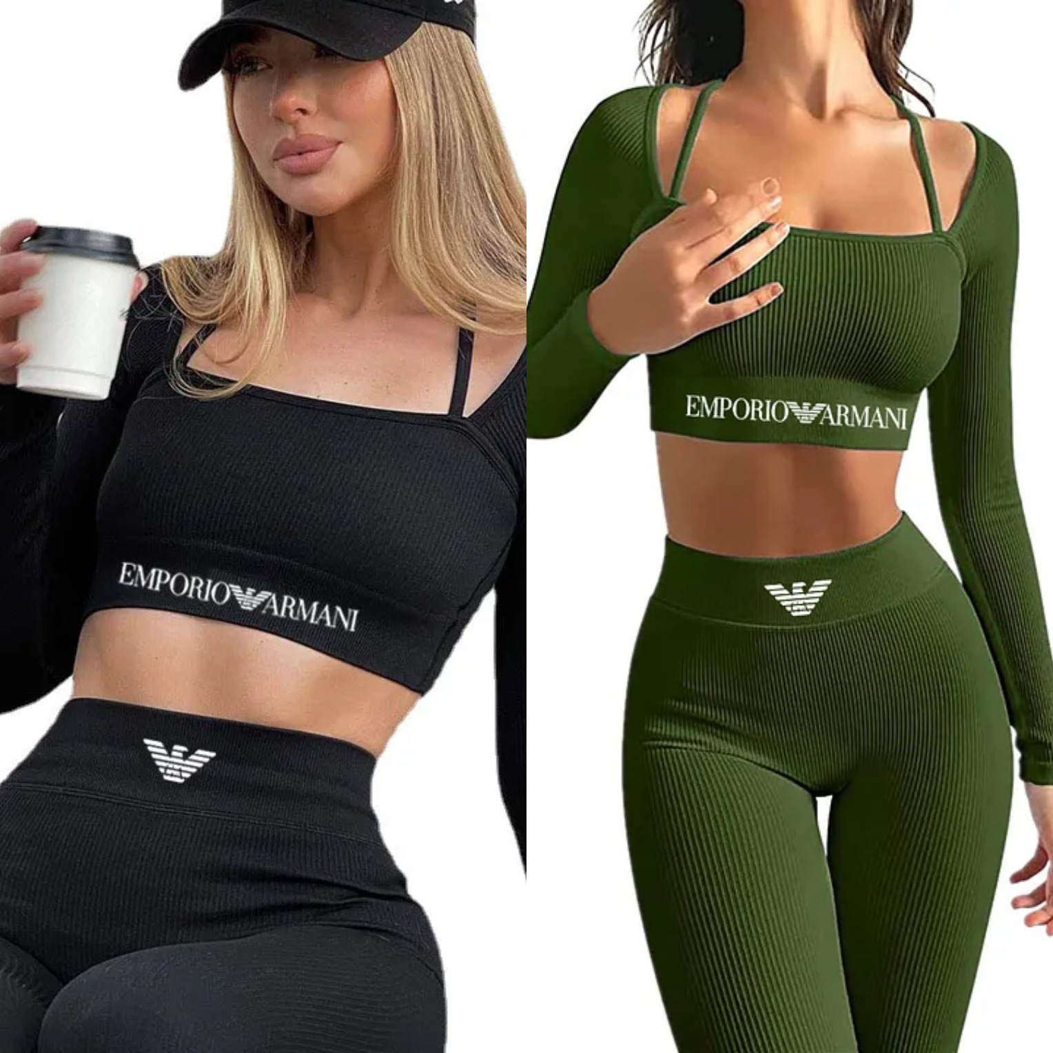 Armani nowa damska dzianinowa odzież sportowa