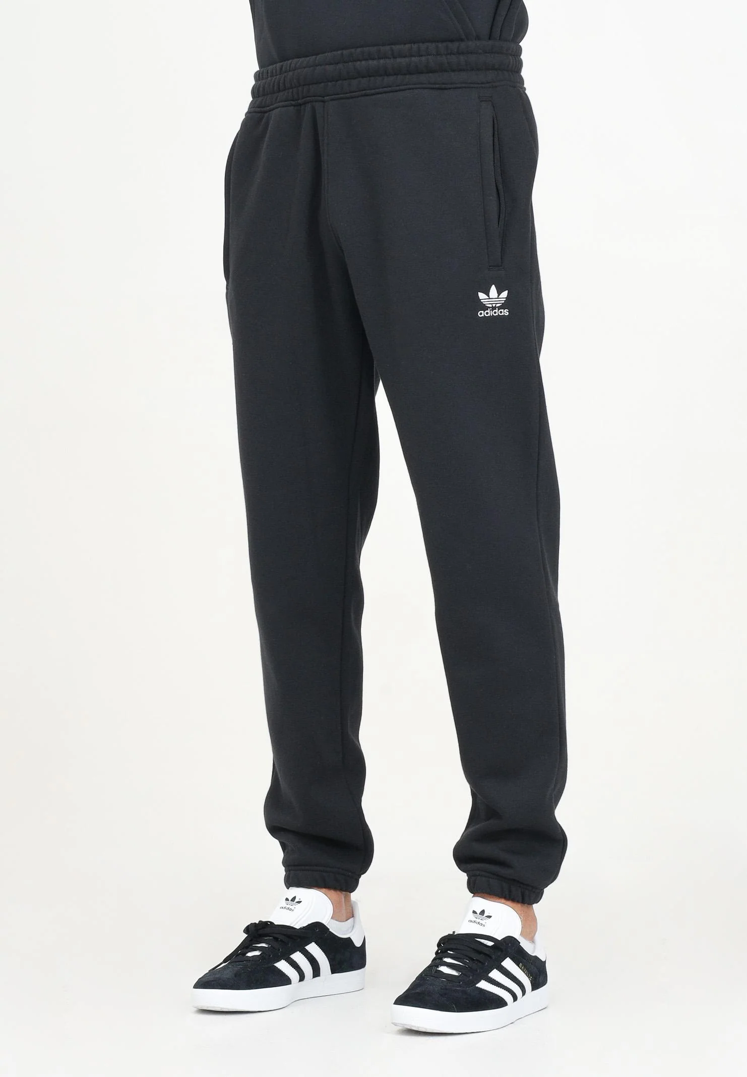 ADIDAS ORIGINALS Men's Essentials Trefoil Track Pants in Black