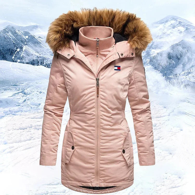 2025 new winter women's hooded down jacket