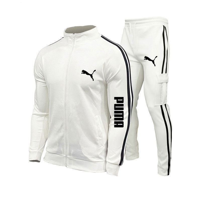 PUMA® 2025 Nowość: Kurtka i spodnie męskie (zestaw dwuczęściowy)