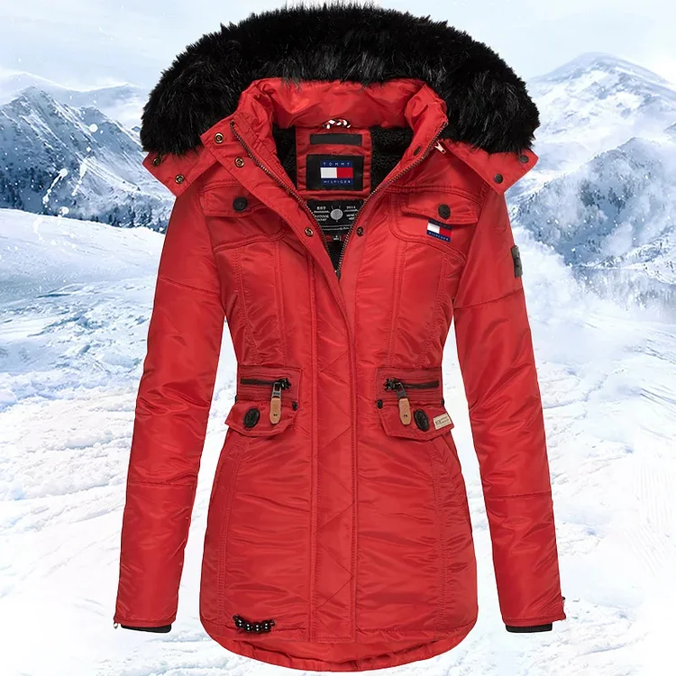2025 new winter women's hooded down jacket