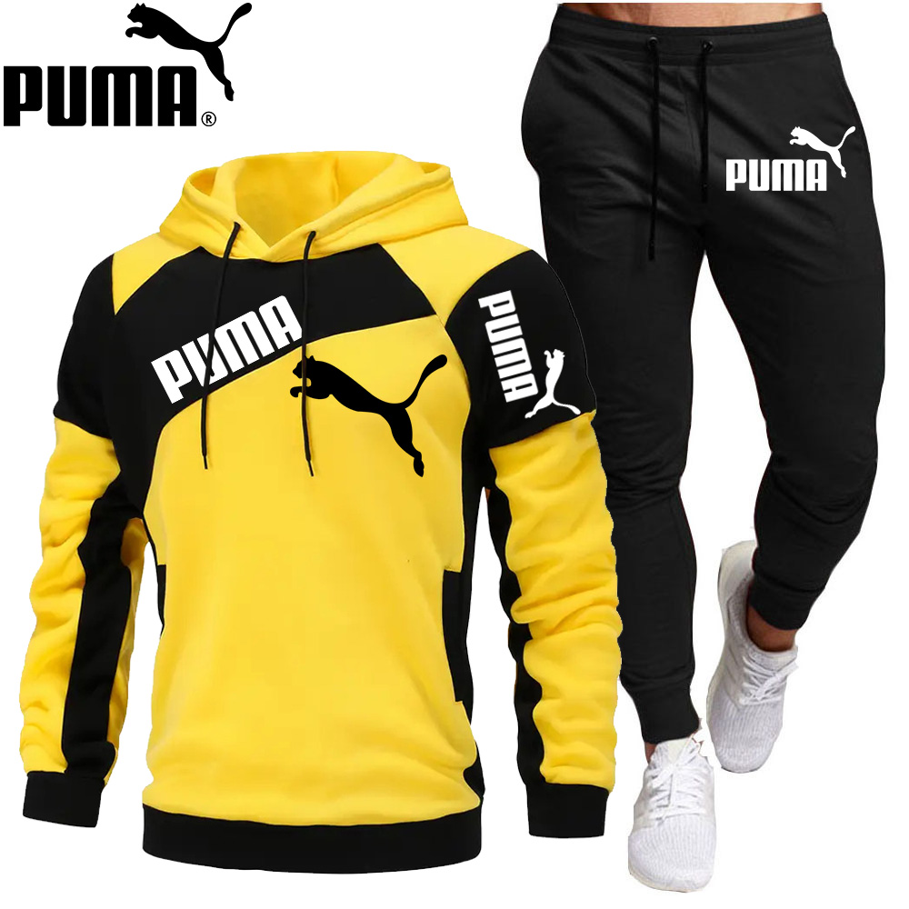 Lekka bawełniana bluza z kapturem i spodnie PUMA