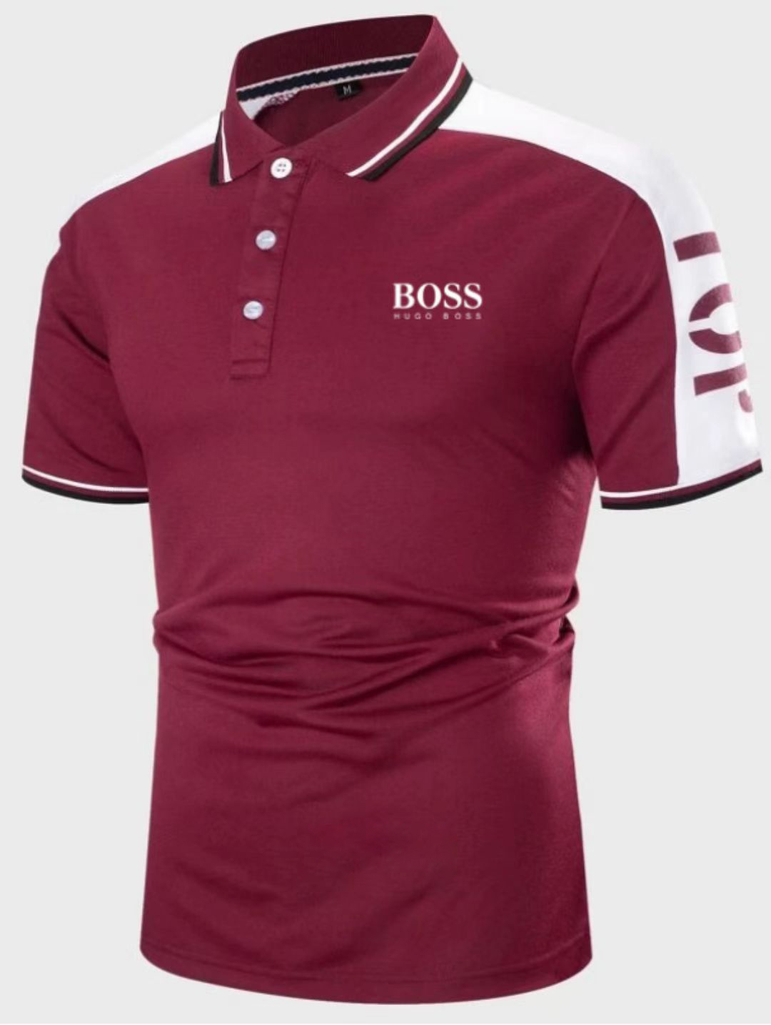 Men's casual short-sleeved polo shirt