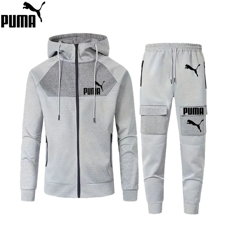 PUMA - Nowy męski zestaw sportowy na co dzień (top + spodnie)