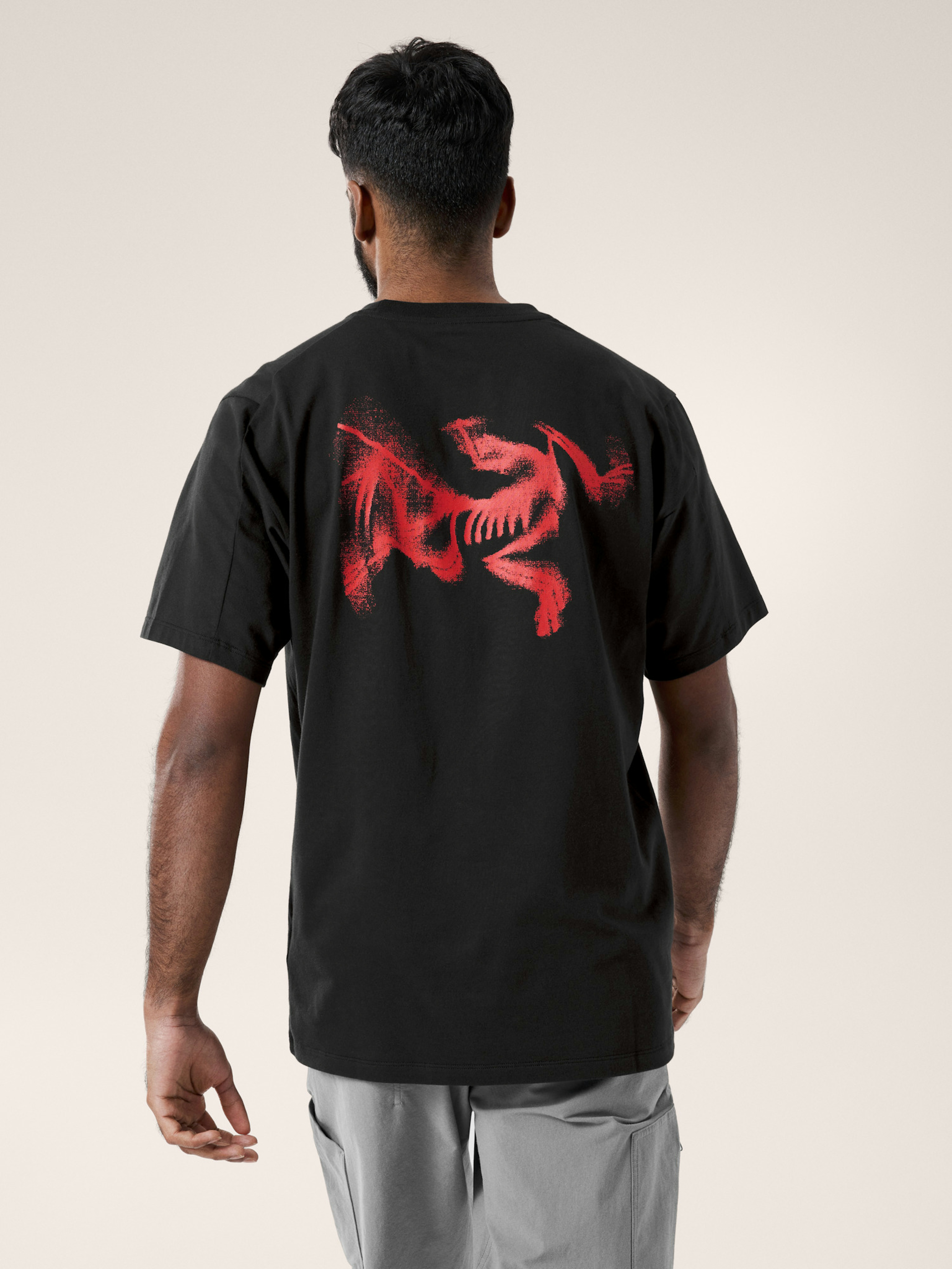 Kragg SL Cotton Blurred Bird Shirt SS Men's